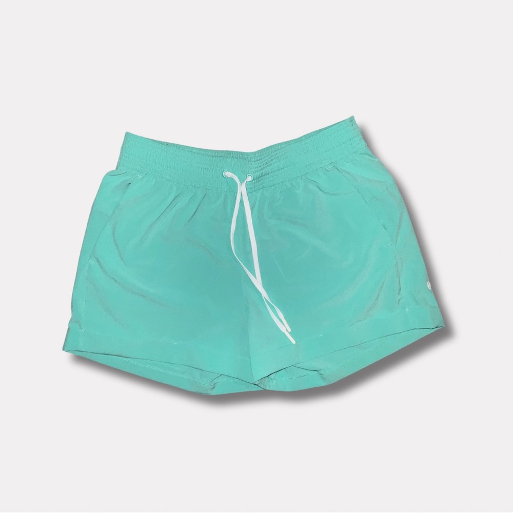 Lululemon Spring Breakaway teal shorts women's size 8